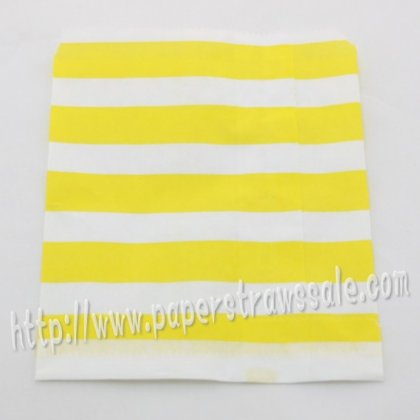 Yellow Sailor Striped Paper Favor Bags 400pcs