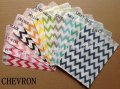 1100pcs Chevron Party Paper Bags Mixed 11 Colors