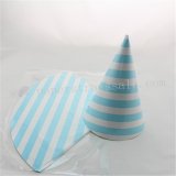 48pcs Blue Striped Paper Party Hats