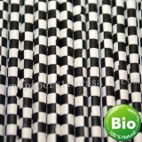 Black and White Checker Paper Straws 500pcs