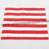 Red Stripe Printed Paper Napkins 300pcs