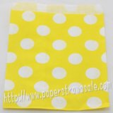 Yellow Polka Dot Paper Favor Bags 400pcs