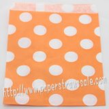 Orange Polka Dot Paper Favor Bags 400pcs