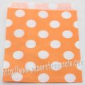 Orange Polka Dot Paper Favor Bags 400pcs