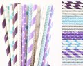 200pcs Frozen Inspired Party Paper Straws Mixed