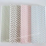 Small Polka Dot Paper Straws 1200pcs Mixed 4 Colors