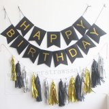 Happy Birthday Black Party Decoration Set