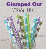 200pcs Glamped Out Theme Paper Straws Mixed