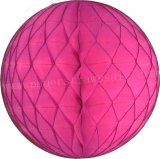 Hot Pink Tissue Paper Honeycomb Balls 20pcs