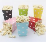 360pcs Mix 6 Colors Polka Dot Paper Popcorn Boxes