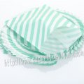 Aqua Diagonal Stripe Paper Favor Bags 400pcs