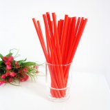 All Red Color Paper Drinking Straws 500pcs