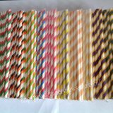 2 Colored Striped Paper Straws 2000pcs Mixed 10 Colors