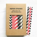 100 Pcs/Box Mixed Black Red Mouse Pirate Paper Straws