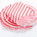 Red Diagonal Stripe Paper Favor Bags 400pcs