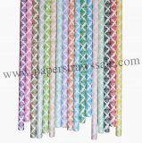Damask Paper Straws 1700pcs Mixed 17 Colors