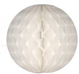 White Tissue Paper Honeycomb Balls 20pcs