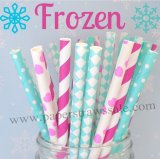 250pcs Disney's Frozen Theme Paper Straws Mixed