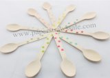 500pcs Mixed 10 Colors Polka Dot Colorful Wooden Spoons