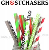 200pcs Ghost Chasers Halloween Paper Straws Mixed