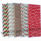 New Christmas Paper Straws 1500pcs Mixed 5 Design