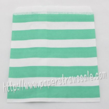 Aqua Sailor Striped Paper Favor Bags 400pcs
