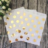 200pcs Gold Foil Polka Dot Paper Candy Favor Bags