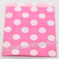 Hot Pink Polka Dot Paper Favor Bags 400pcs