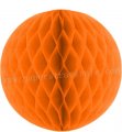 Orange Tissue Paper Honeycomb Balls 20pcs