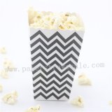 Black Chevron Paper Popcorn Boxes 36pcs