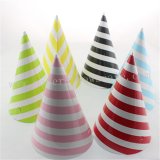72pcs Mixed 6 Colors Striped Paper Party Hats