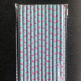 Hawaiian Tropical Flamingo Paper Straws 500 pcs