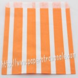 Orange Vertical Striped Paper Favor Bags 400pcs