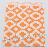 Orange Mod Print Paper Favor Bags 400pcs
