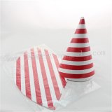 48pcs Red Striped Paper Party Hats