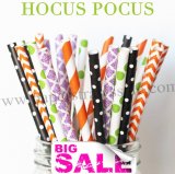 250pcs HOCUS POCUS Paper Straws Mixed