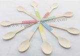 500pcs Mixed 10 Colors Chevron Party Wooden Spoons