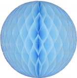 Light Blue Tissue Paper Honeycomb Balls 20pcs