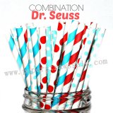 250pcs DR. SEUSS Paper Straws Mixed
