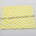 Yellow Chevron Print Paper Napkins 300pcs