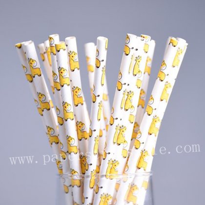Cute Doll Toy Little Horse Paper Straws 500pcs