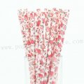 English Roses Light Pink Paper Straws 500pcs