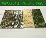 Camouflage Paper Straws 2000pcs Mixed 4 Colors