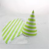 48pcs Green Striped Paper Party Hats