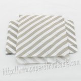 Gray Diagonal Stripe Paper Favor Bags 400pcs