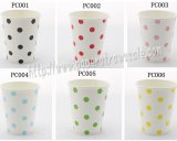 360pcs 90Z Polka Dot Paper Drinking Cups Mixed 6 Colors