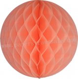 Peach Tissue Paper Honeycomb Balls 20pcs