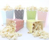 360pcs Mix 6 Colors Chevron Paper Popcorn Boxes