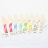 Striped Wooden Knives 400pcs Mixed 8 Colors