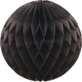 Black Tissue Paper Honeycomb Balls 20pcs